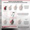 Service Caster 6'' Heavy Duty Red Poly on Cast Iron Caster Set with Swivel Locks , 4PK CRAN-SCC-KP92S630-PUR-RS-BSL-4 - alternate 4